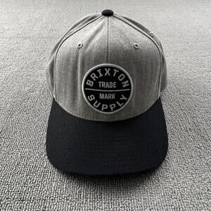 Brixton Hat Adult One Size Gray Adjustable Cap Casual Streetwear Men's